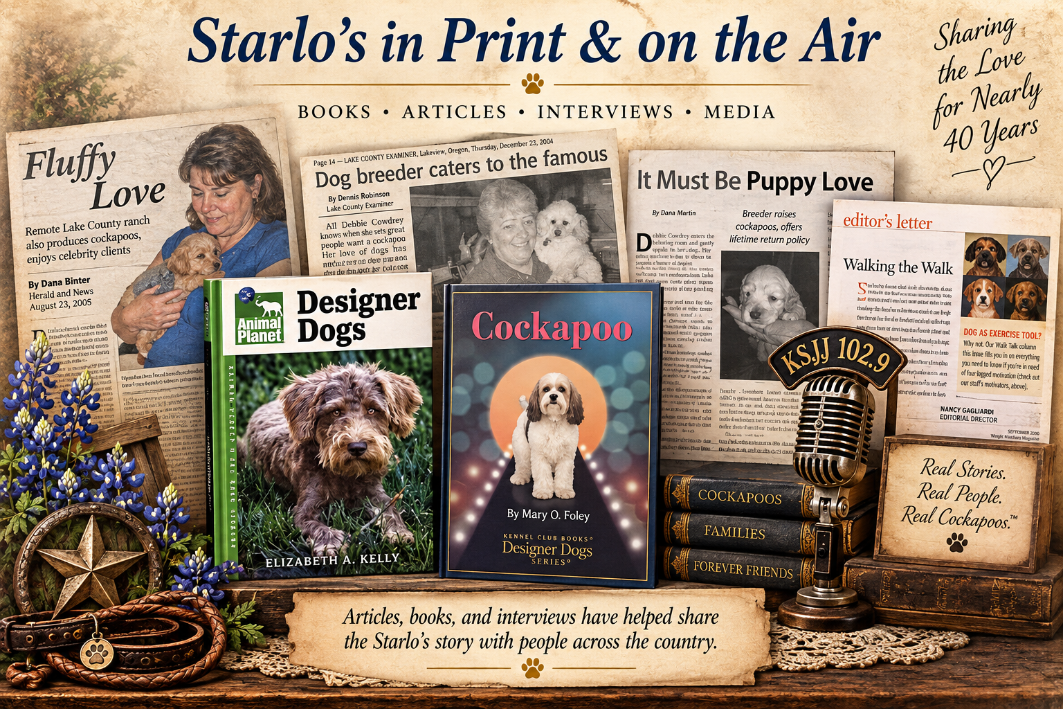 Starlo's in Print and on the Air — historical features, publications, and media appearances